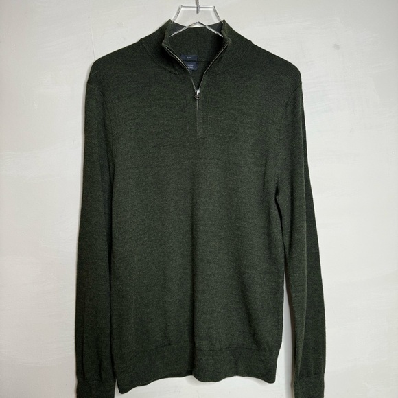 J. Crew Machine-washable merino wool-blend half-zip sweater - Picture 4 of 8